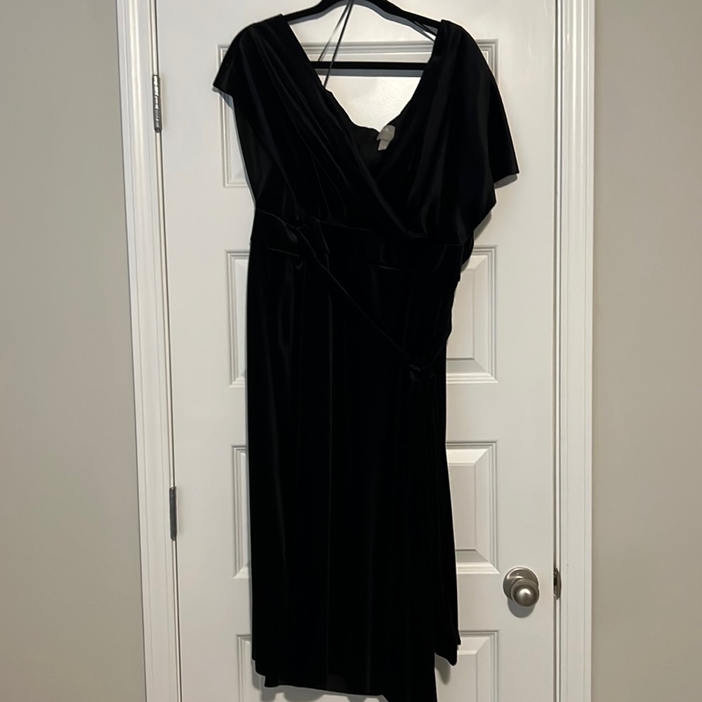 ASOS off-shoulder velvet dress